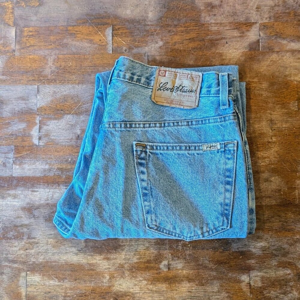 Levi Strauss Signature Jeans Mens 34x30 Regular Fit Straight Leg Denim Pants